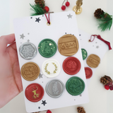 Christmas  Card Wax Seal Set