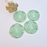 Easter Rabbit Flower Wax Stamp