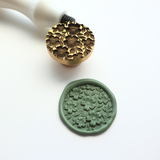 Detailed Flower Pattern Wax Seal Stamp