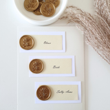 Wax Seal Place Name Cards