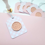 Handmade Pink Wax Seal Gift tags