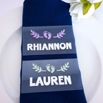 Baby Shower Name Place Settings