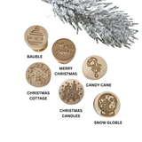 15mm Christmas themed wax stamps