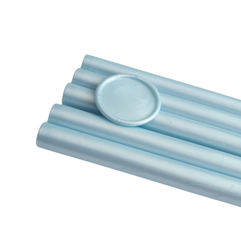 Light blue sealing wax sticks
