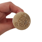 Penny Farthing Wax Stamp
