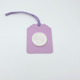 Luxury purple and white  gift tags