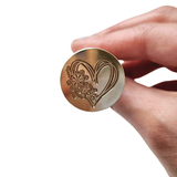 Floral Heart Wax Stamp