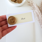 Wax Seal Place Name Cards