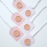 Handmade Pink Wax Seal Gift tags