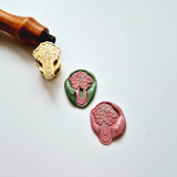 Floral Paper Clip Wax Stamp