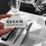 Art Deco Name Place Cards for Wedding & Events