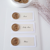 Wax Seal Place Name Cards