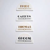 Art Deco Name Place Cards for Wedding & Events - Little Added Touches