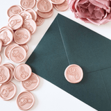 Blush Pink Wedding Wax Seals - Little Added Touches