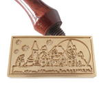 Christmas Scene Wax Stamp - Little Added Touches