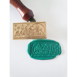 Christmas Scene Wax Stamp - Little Added Touches