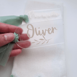 Frosted Acrylic Arch Place Name Tags - Little Added Touches
