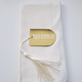 Gold Acrylic Mirrored Table Place Name Settings - Little Added Touches