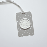 Grey and white swan gift tags - Little Added Touches