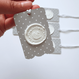 Grey and white swan gift tags - Little Added Touches