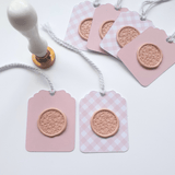 Handmade Pink Wax Seal Gift tags - Little Added Touches