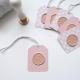 Handmade Pink Wax Seal Gift tags - Little Added Touches