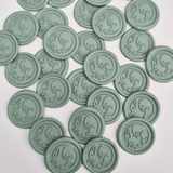 Initial Wax Seals with Wreath Design - Little Added Touches