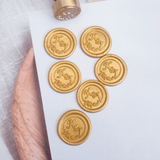 Initial Wax Seals with Wreath Design - Little Added Touches
