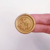 Initial Wax Seals with Wreath Design - Little Added Touches