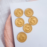 Initial Wax Seals with Wreath Design - Little Added Touches