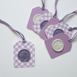 Luxury purple and white gift tags - Little Added Touches