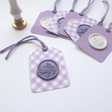 Luxury purple and white gift tags - Little Added Touches
