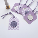 Luxury purple and white gift tags - Little Added Touches