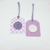 Luxury purple and white gift tags - Little Added Touches