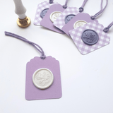 Luxury purple and white gift tags - Little Added Touches