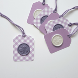 Luxury purple and white gift tags - Little Added Touches
