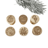 Mini Christmas Wax Seal Stamps - Little Added Touches