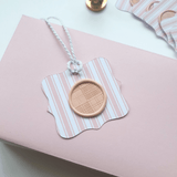 Pink and white wax seal gift tags - Little Added Touches