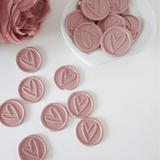 Pink Heart Wax Seals - Little Added Touches