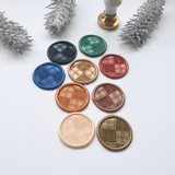 Plaid pattern Wax Seals - Little Added Touches