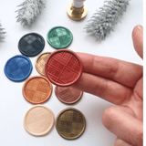 Plaid pattern Wax Seals - Little Added Touches