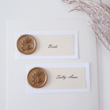 Wax Seal Place Name Cards - Little Added Touches