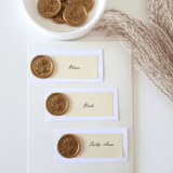 Wax Seal Place Name Cards - Little Added Touches