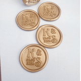 Wedding Initial & Date Wax Seals - Little Added Touches
