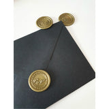 Antique gold Mr and Mrs Wax Seals