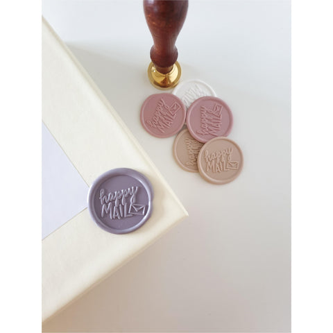 Lilac happy mail wax seal