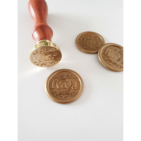 Custom Initial Wax Stamp- STAMP ONLY – Little Added Touches