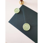 light green umbrella wax seals
