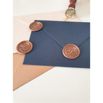 Floral wreath wax seals