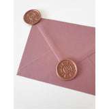 Copper sun and moon wax seal